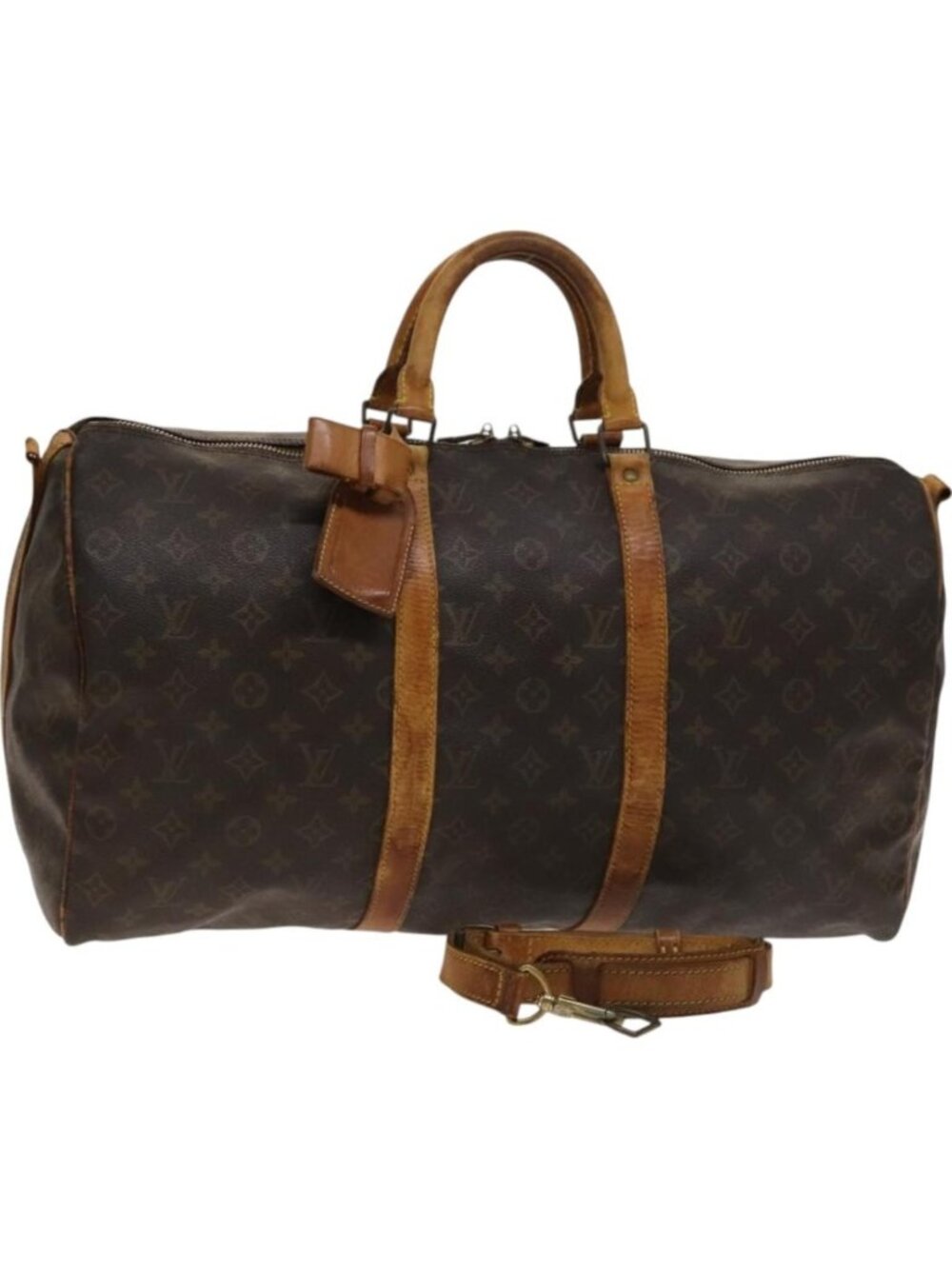 LOUIS VUITTON Monogram Keepall Bandouliere 50 Boston Bag M41416
